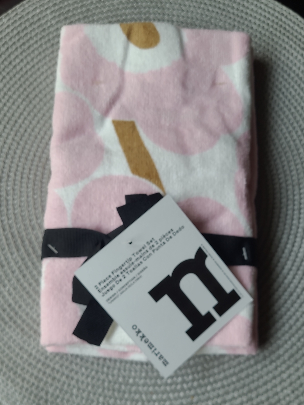 Marimekko Unikko Poppy Fingertip Towel Set